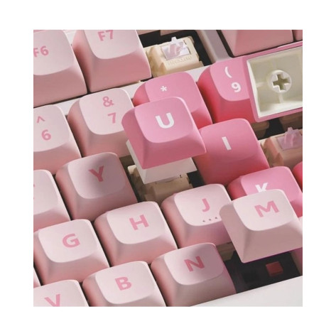 Механична клавиатура Royal Kludge - R75 Pink Melody, Cream Switch, RGB, розова