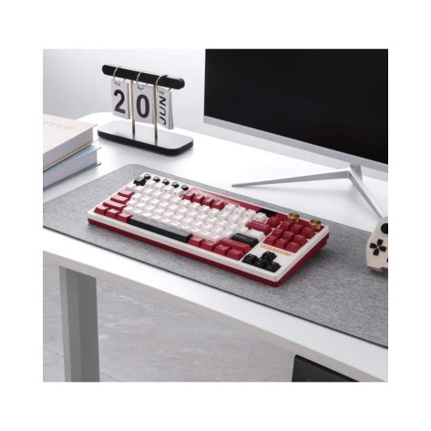 Механична клавиатура Royal Kludge - RK M87 Famicom, безжична, Cream Switch, RGB, Famicom