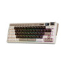Механична клавиатура Royal Kludge – M70, безжична, Cream, RGB, Mocha Grey