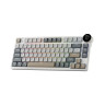 Механична клавиатура Royal Kludge – N80, безжична, Red switch, RGB, Pearly Dawn