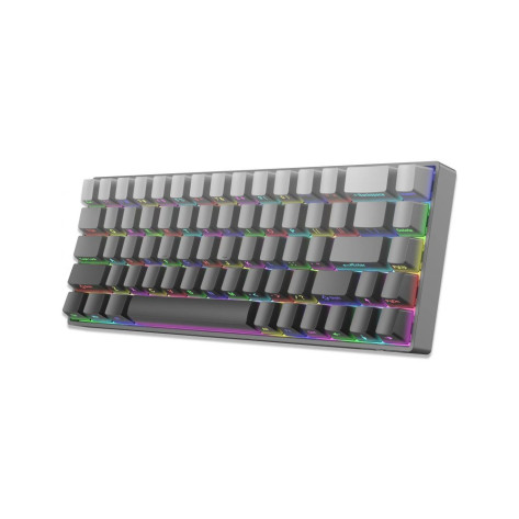 Механична клавиатура White Shark - Nunchaku, Red Switches, RGB, сива