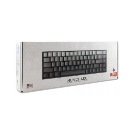 Механична клавиатура White Shark - Nunchaku, Red Switches, RGB, сива