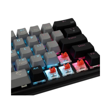 Механична клавиатура White Shark - Wakizashi 2, Red Switch, RGB, сива/черна