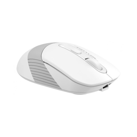 Мишка A4Tech - Fstyler FB10CS, оптична, безжична, бяла/сива