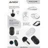 Мишка A4Tech - Fstyler FG12S, оптична, безжична, бяла