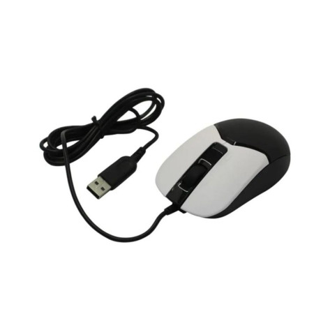 Мишка A4Tech - FSTYLER FM12S Panda, оптична, бяла/черна