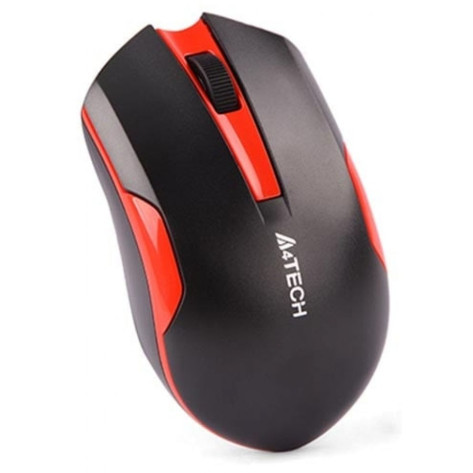 Мишка A4Tech - V-Track G3-200N, оптична, безжична, черна/червена