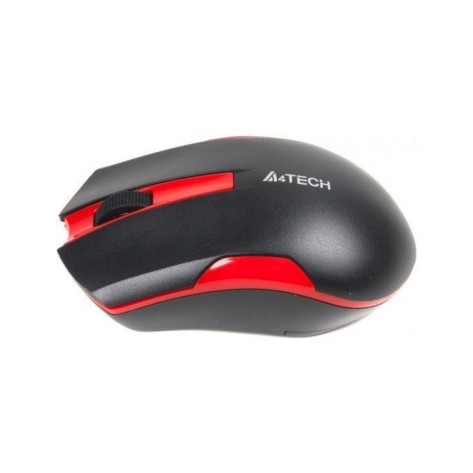 Мишка A4Tech - V-Track G3-200N, оптична, безжична, черна/червена