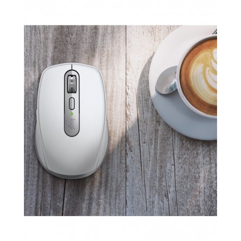 Мишка Logitech - MX Anywhere 3S for Mac, оптична, безжична, Pale Grey