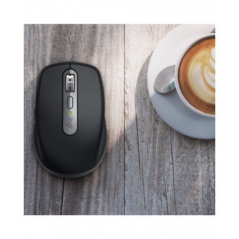 Мишка Logitech - MX Anywhere 3S for Mac, оптична, безжична, Space Gray