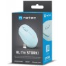 Мишка Natec - Stork, оптична, безжична, синя