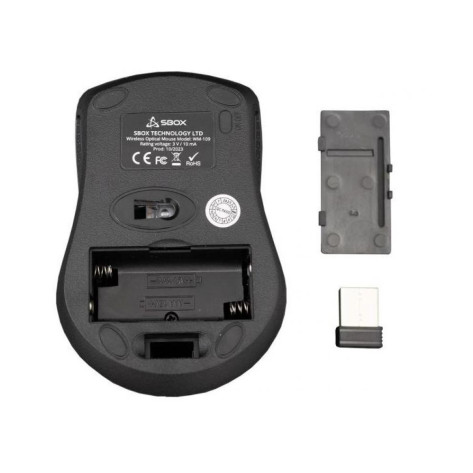 Мишка SBOX - WM-109, оптична, безжична, синя