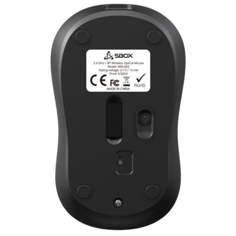 Мишка SBOX - WM-602, оптична, безжична, черна