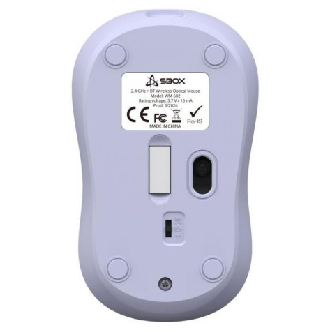 Мишка SBOX - WM-602, оптична, безжична, лилава
