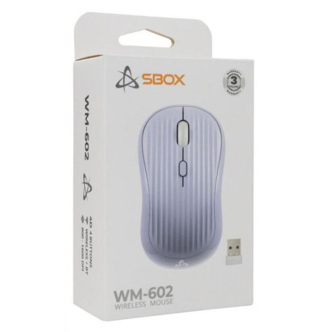 Мишка SBOX - WM-602, оптична, безжична, лилава