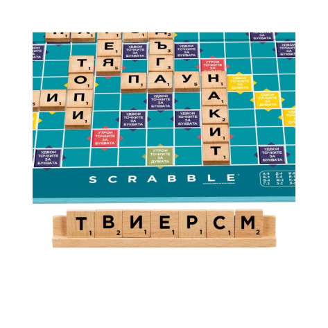 Настолна игра 2 в 1: Класически Scrabble и Scrabble заедно - Семейна