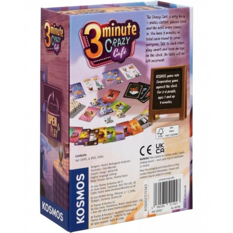Настолна игра 3 Minute Crazy Cafe - Кооперативна