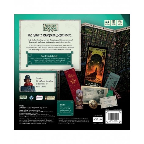 Настолна игра Arkham Horror: The Road to Innsmouth (Deluxe Edition) - кооперативна