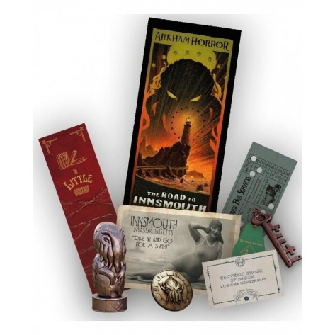 Настолна игра Arkham Horror: The Road to Innsmouth (Deluxe Edition) - кооперативна
