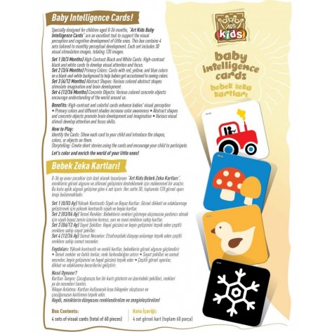 Настолна игра Baby Intelligence Cards - Детска