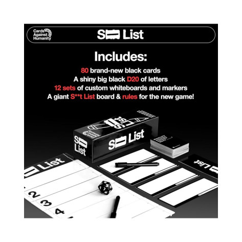 Настолна игра Cards Against Humanity: Shit List - Парти