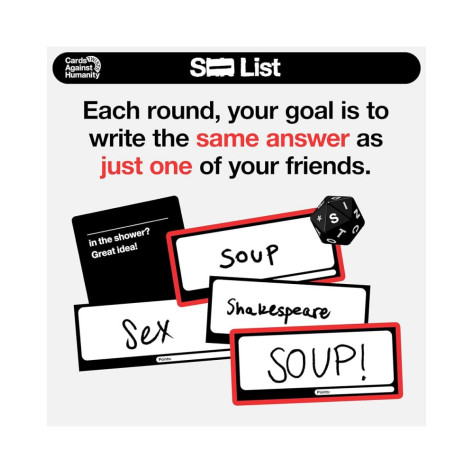Настолна игра Cards Against Humanity: Shit List - Парти