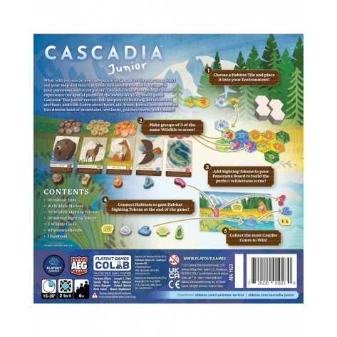 Настолна игра Cascadia Junior - Детска