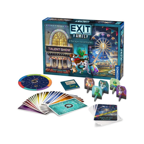Настолна игра Exit: The Game - Family: The Trophy Case/Night at the Carnival - Кооперативна