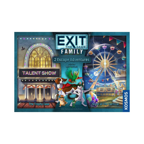 Настолна игра Exit: The Game - Family: The Trophy Case/Night at the Carnival - Кооперативна