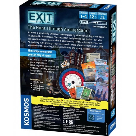 Настолна игра Exit: The Hunt Through Amsterdam - Кооперативна