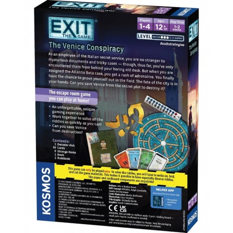 Настолна игра Exit: The Venice Conspiracy - Кооперативна