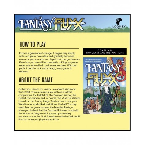 Настолна игра Fantasy Fluxx - Семейна