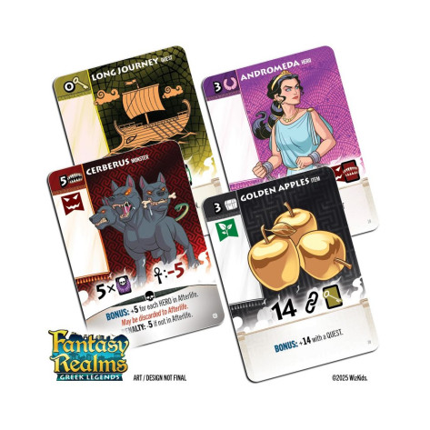 Настолна игра Fantasy Realms: Greek Legends - Семейна