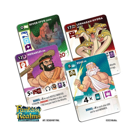Настолна игра Fantasy Realms: Greek Legends - Семейна