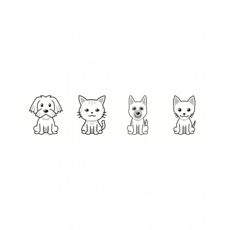 Настолна игра Find a pair: Puppies and kittens - Детска