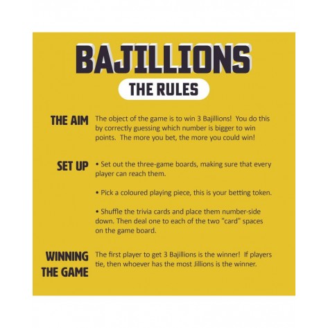 Настолна игра Ginger Fox Bajillions Family Party Game - Парти