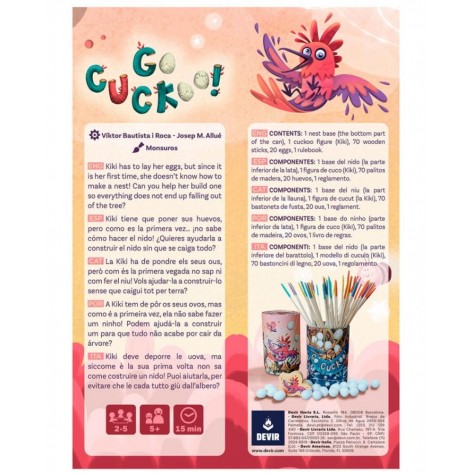 Настолна игра Go Cuckoo! - Семейна