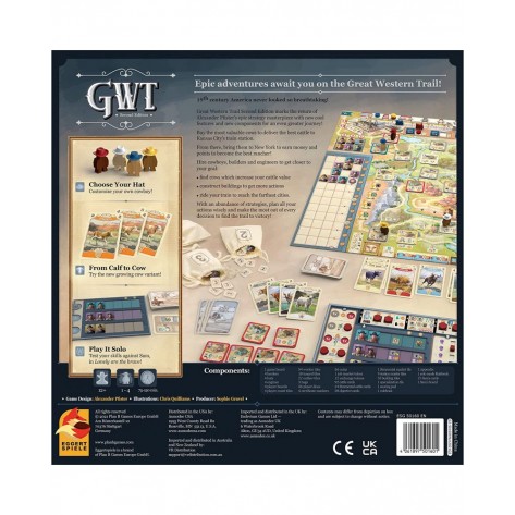 Настолна игра Great Western Trail (2nd Edition) - стратегическа