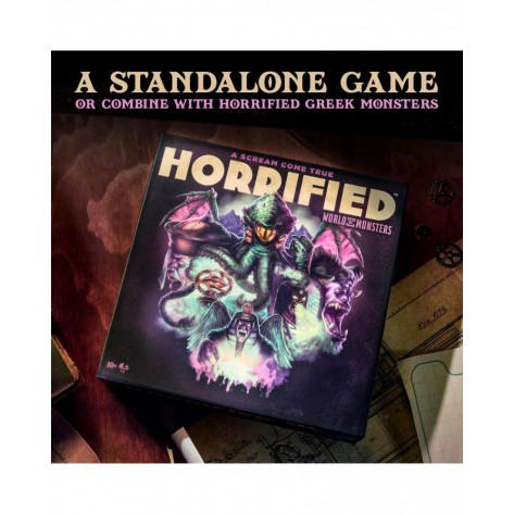 Настолна игра Horrified: World of Monsters - Семейна