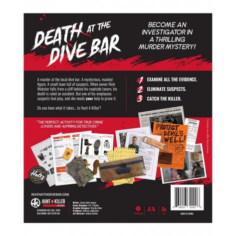 Настолна игра Hunt a Killer: Death at the Dive Bar - Кооперативна