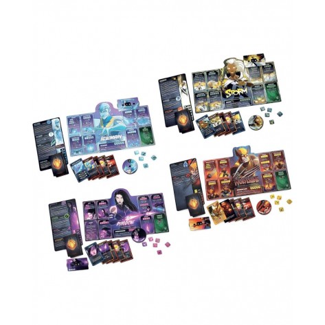 Настолна игра  Marvel Dice Throne: X-Men Box 1 (Iceman, Psylocke, Storm, Wolverine) - Семейна