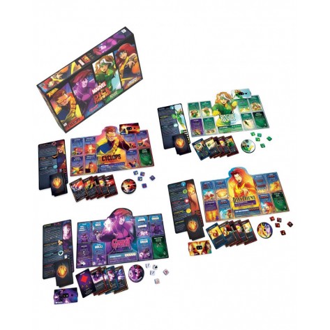 Настолна игра Marvel Dice Throne: X-Men Box 2 (Cyclops, Gambit, Rogue, Jean Grey) - Семейна