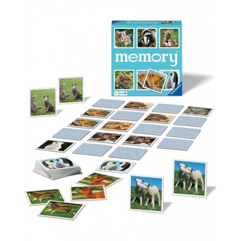 Настолна игра Memory: Animal Babies - Детска