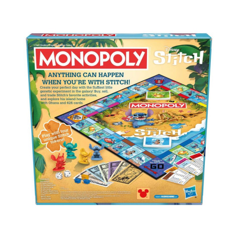 Настолна игра Monopoly: Disney Stitch - Семейна