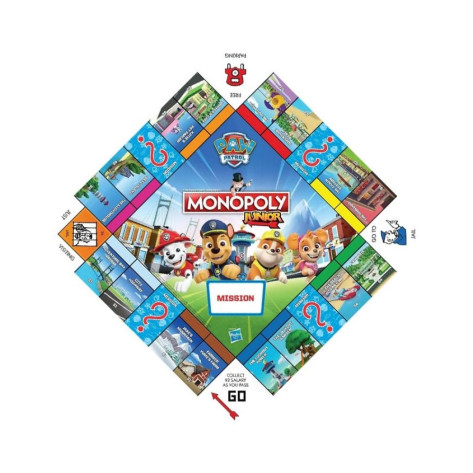 Настолна игра Monopoly Junior: Paw Patrol - Детска