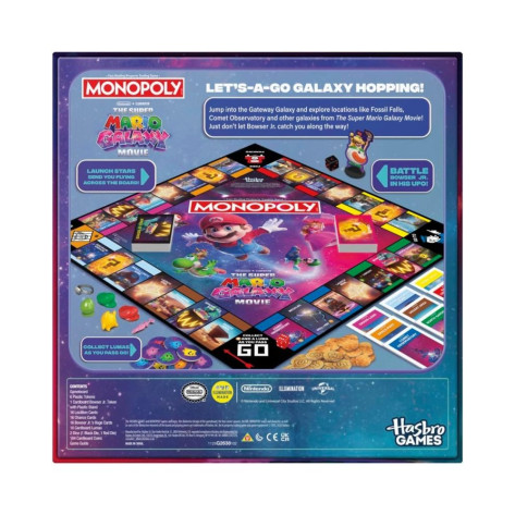 Настолна игра Monopoly: The Super Mario Galaxy Movie Edition - Семейна
