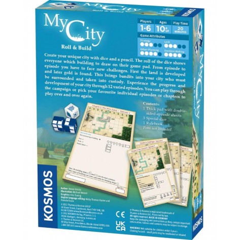 Настолна игра My City: Roll & Build - семейна