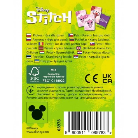 Настолна игра Old Maid: Stitch - Детска