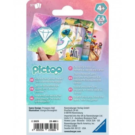 Настолна игра Pictoo Card Game Fantasy - Детска