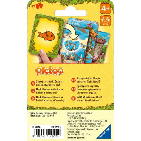 Настолна игра Pictoo: Dino - Детска